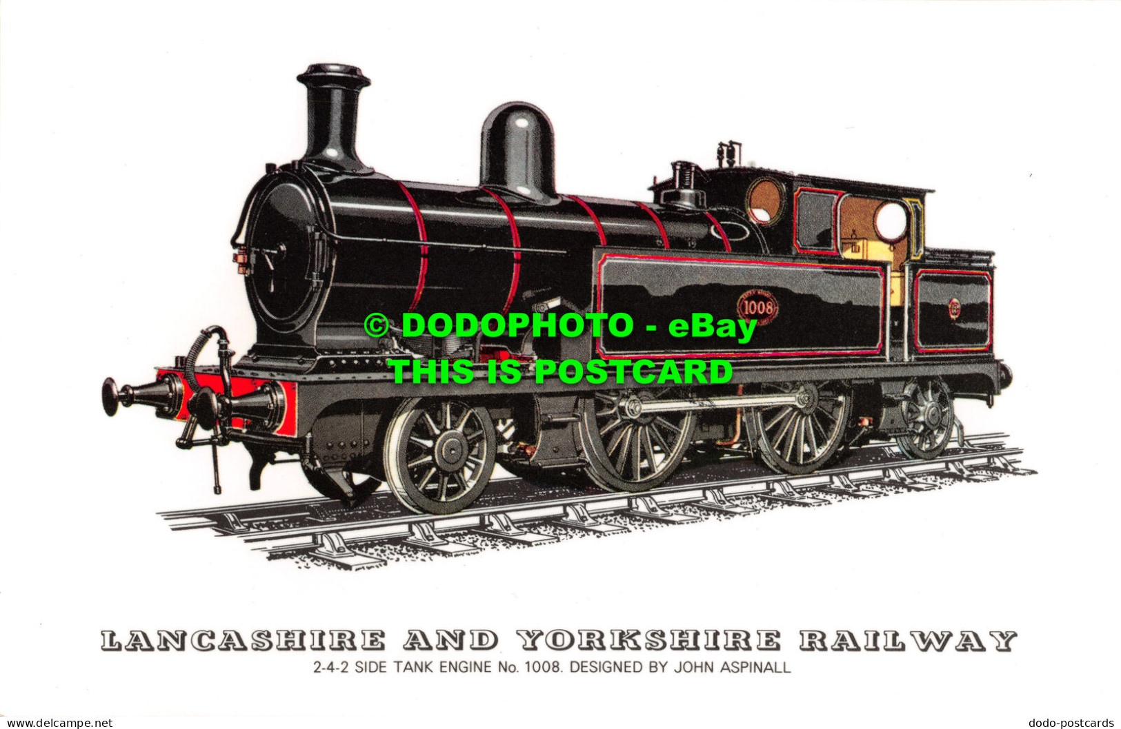 R485394 Lancashire And Yorkshire Railway. 2 4 2 Side Tank Engine No. 1008. John - Welt