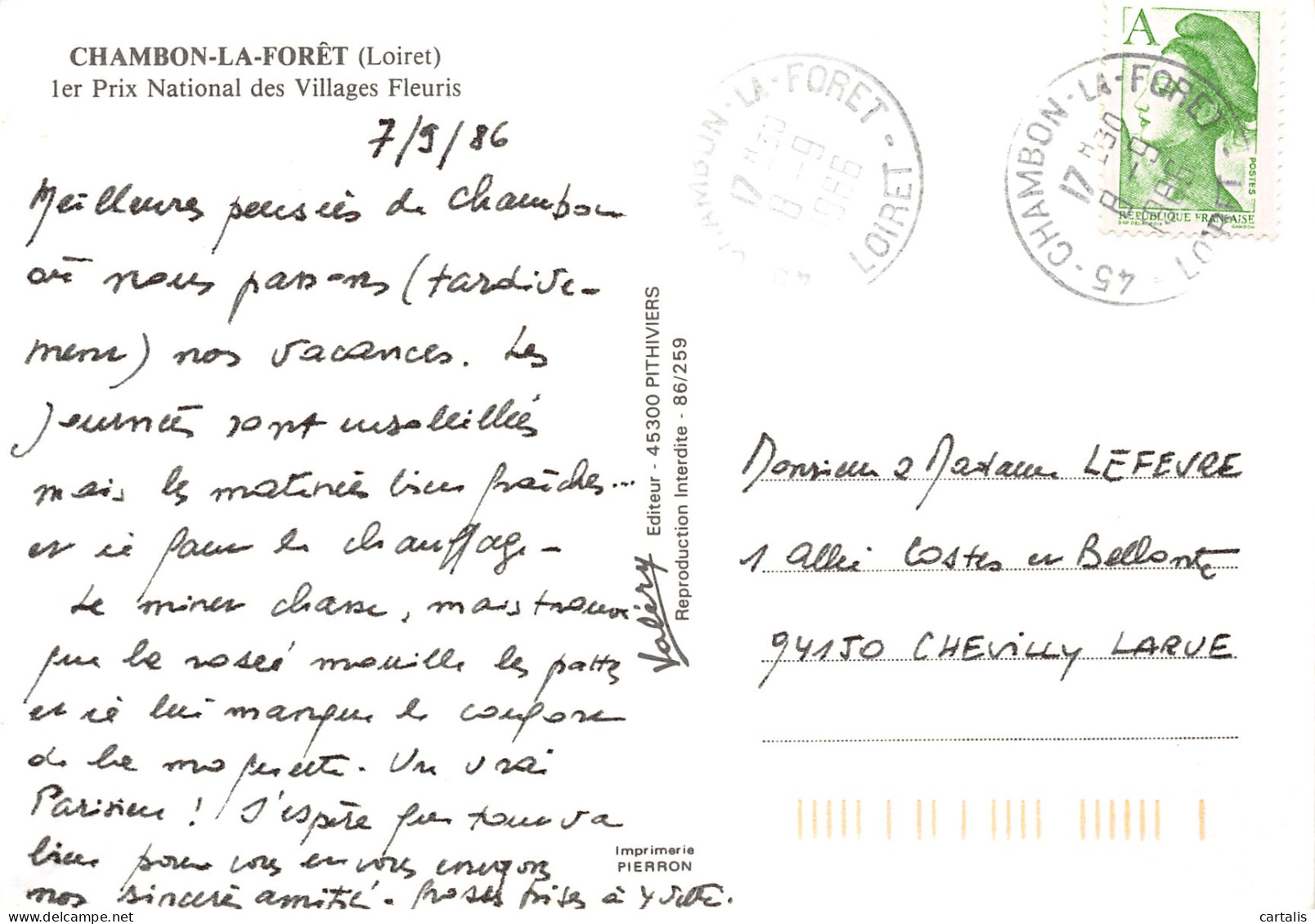 45-CHAMBON LA FORET-N°4260-B/0171 - Other & Unclassified