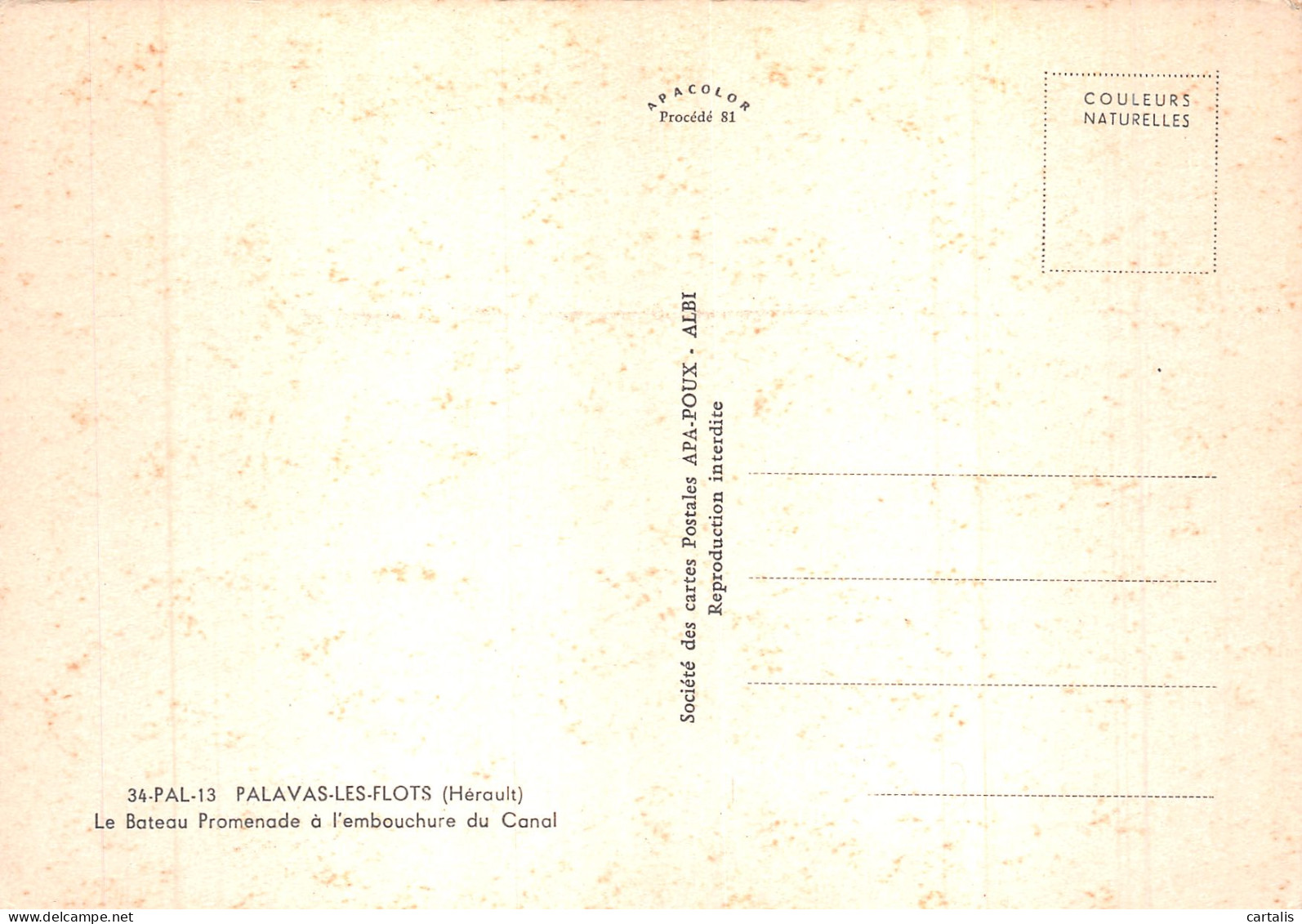 34-PALAVAS LES FLOTS-N° 4381-A/0105 - Palavas Les Flots