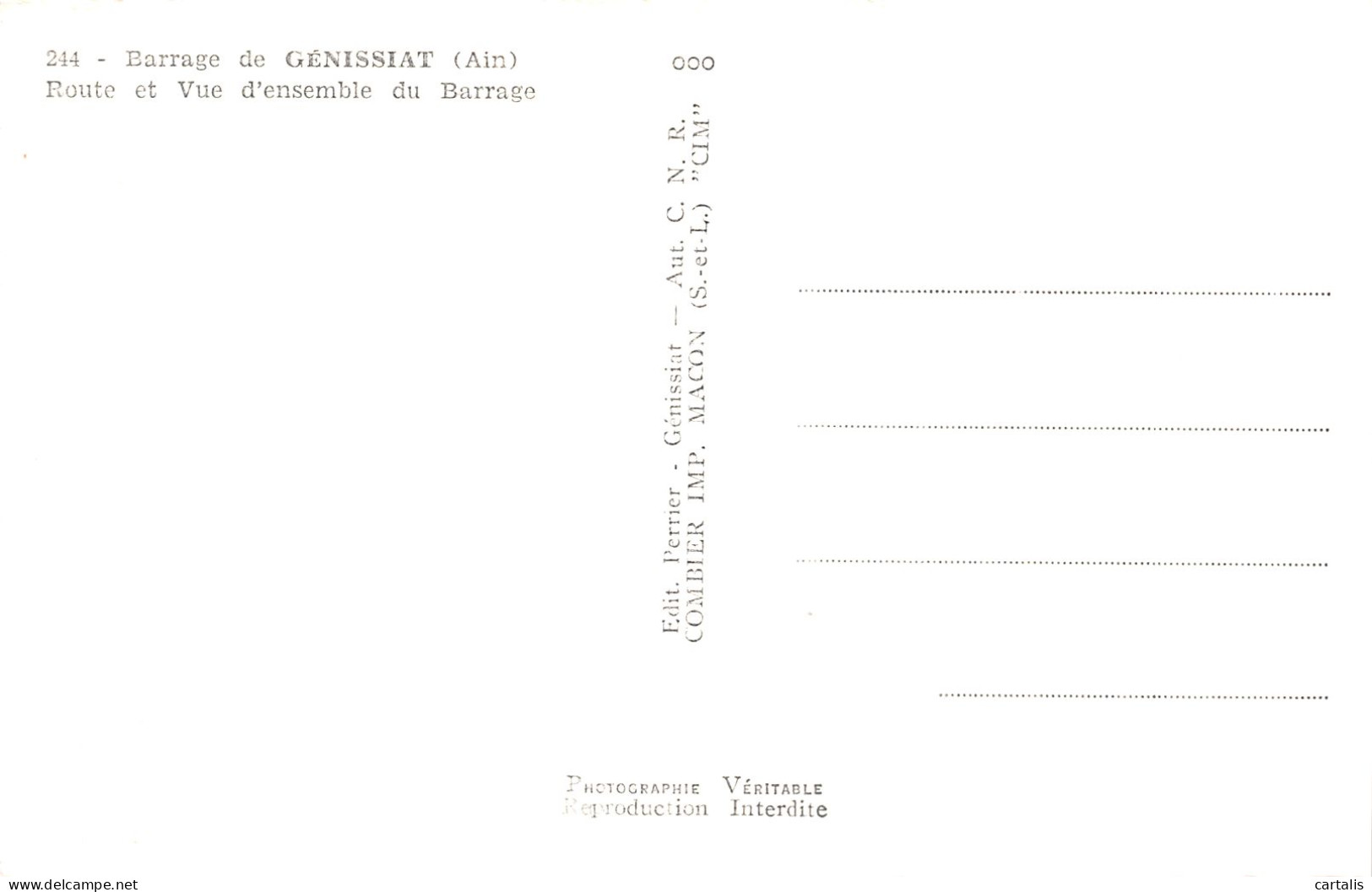 01-GENISSAT-N°4260-E/0301 - Génissiat