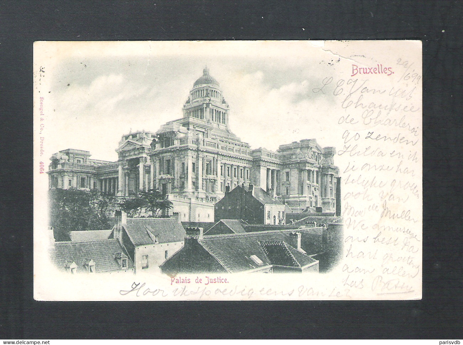 BRUXELLES - PALAIS DE JUSTICE - 1893 - 1899 (2 Scans) (12.946) - Monumenten, Gebouwen