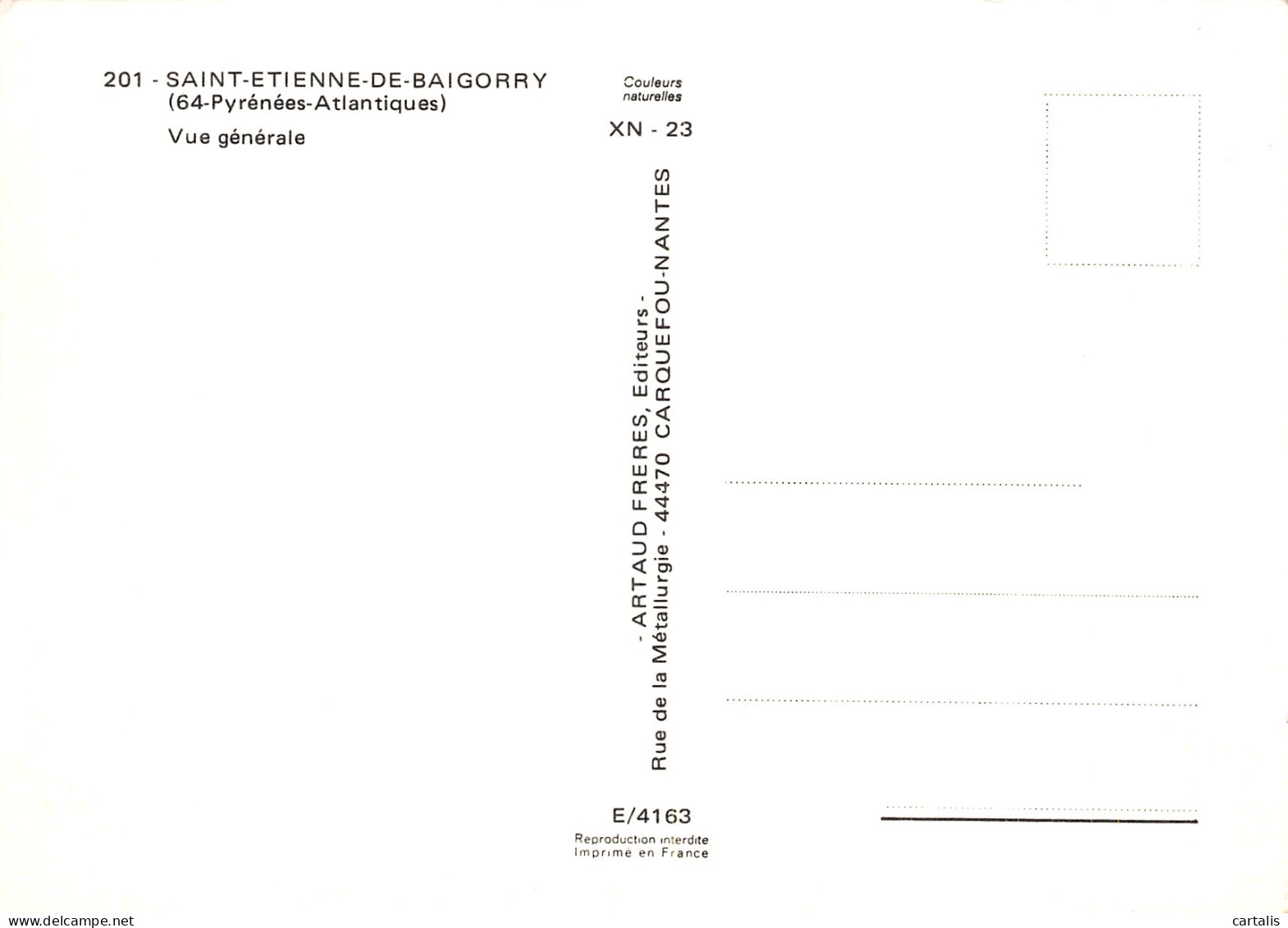 64-SAINT ETIENNE DE BAIGORRY-N°4260-D/0227 - Saint Etienne De Baigorry