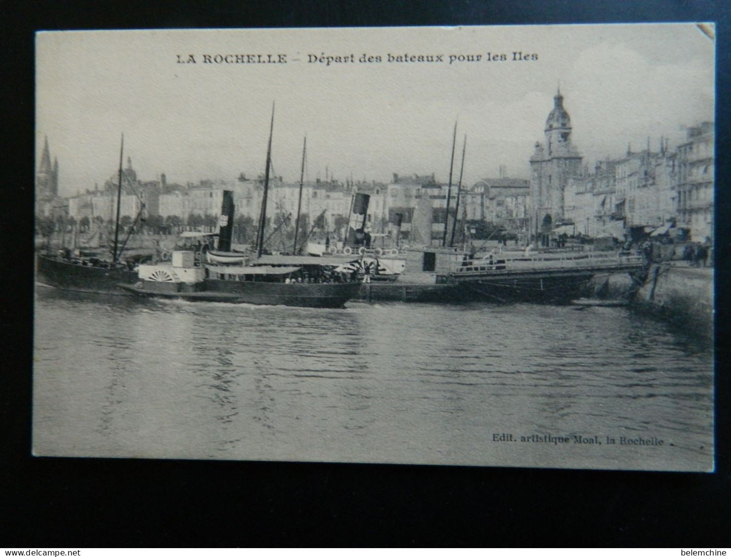 LA ROCHELLE                      DEPART DES BATEAUX POUR LES ILES - La Rochelle