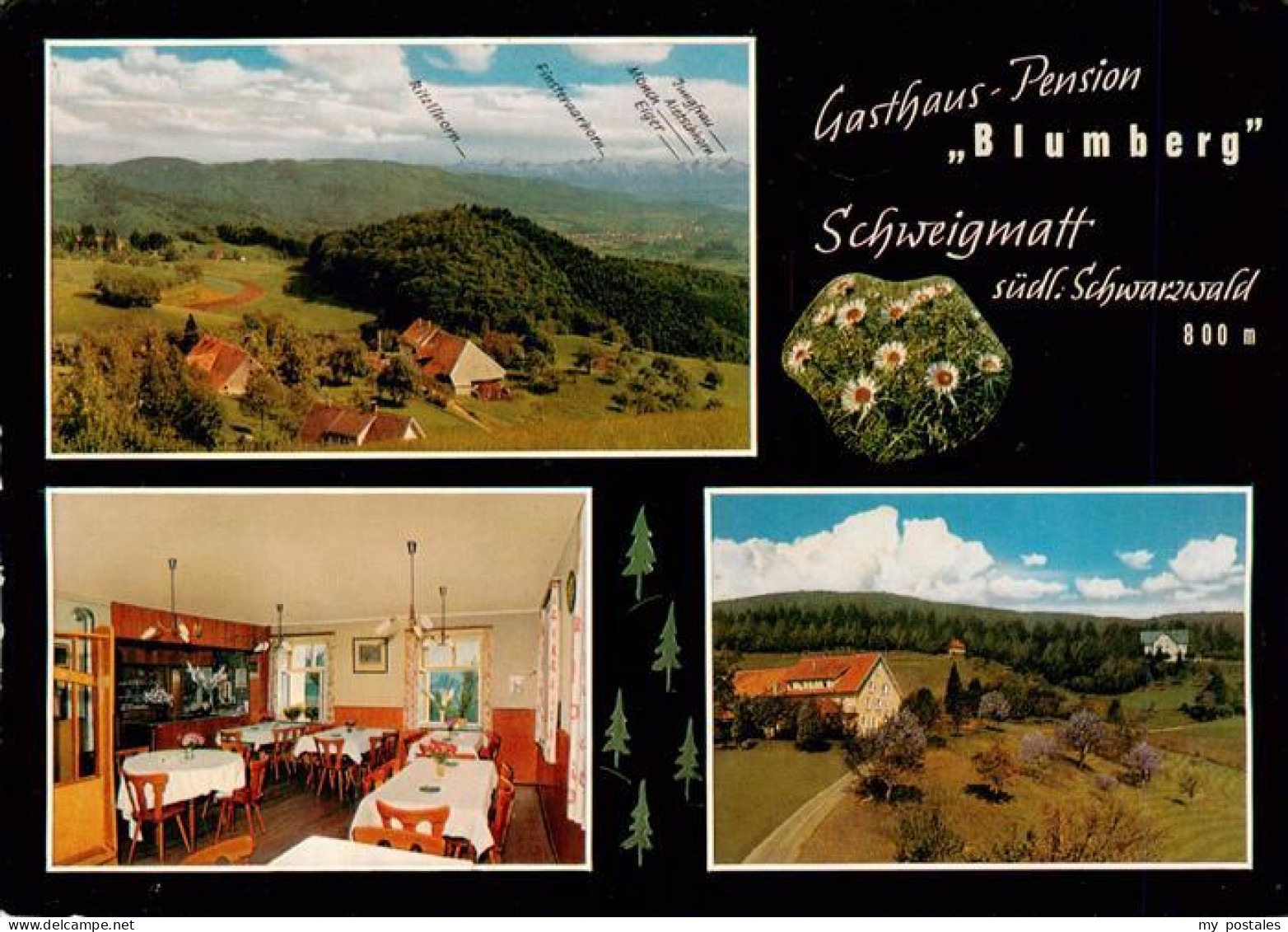 73928366 Schweigmatt_Schopfheim Gasthaus Pension Blumberg Panorama Gastraum - Schopfheim