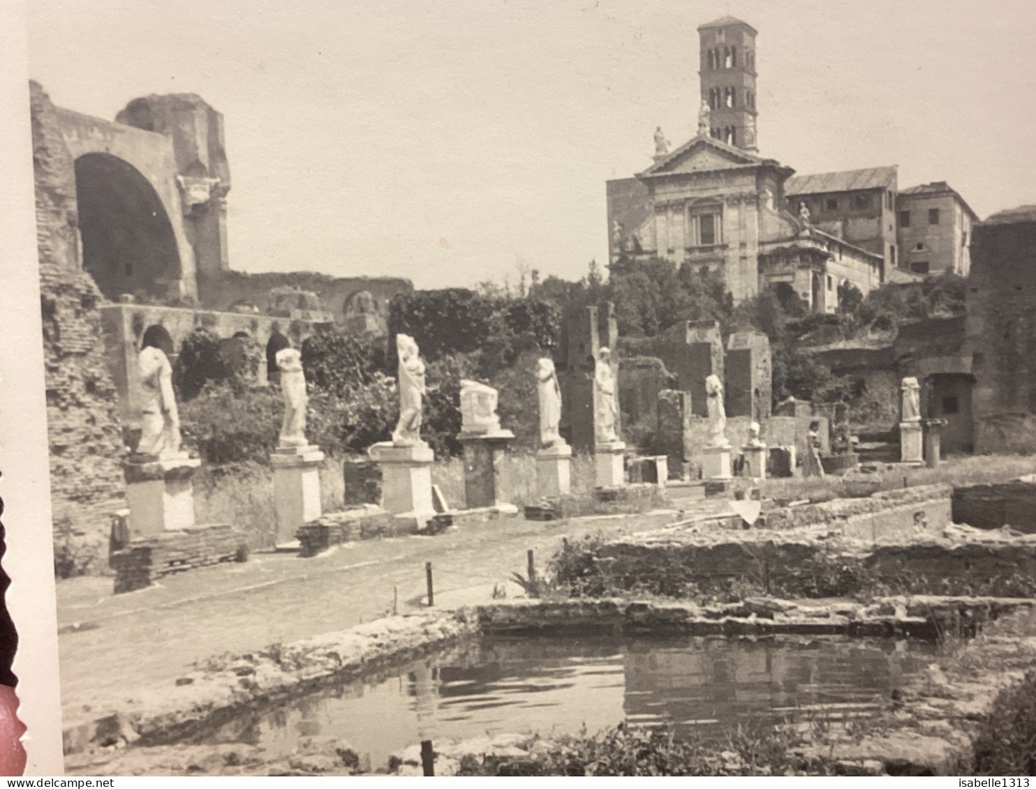 Photo Snapshot 1930 40 ITALIE Italie Rome Italie Rome Italie -Le Forum Romain - Places