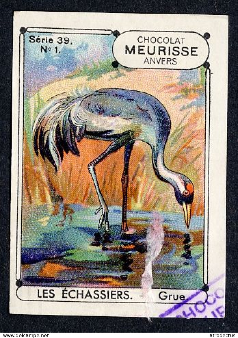 Meurisse - Ca 1930 - 39 - Les Echassiers, Steltlopers, Waders - 1 - Grue, Crane - Otros & Sin Clasificación