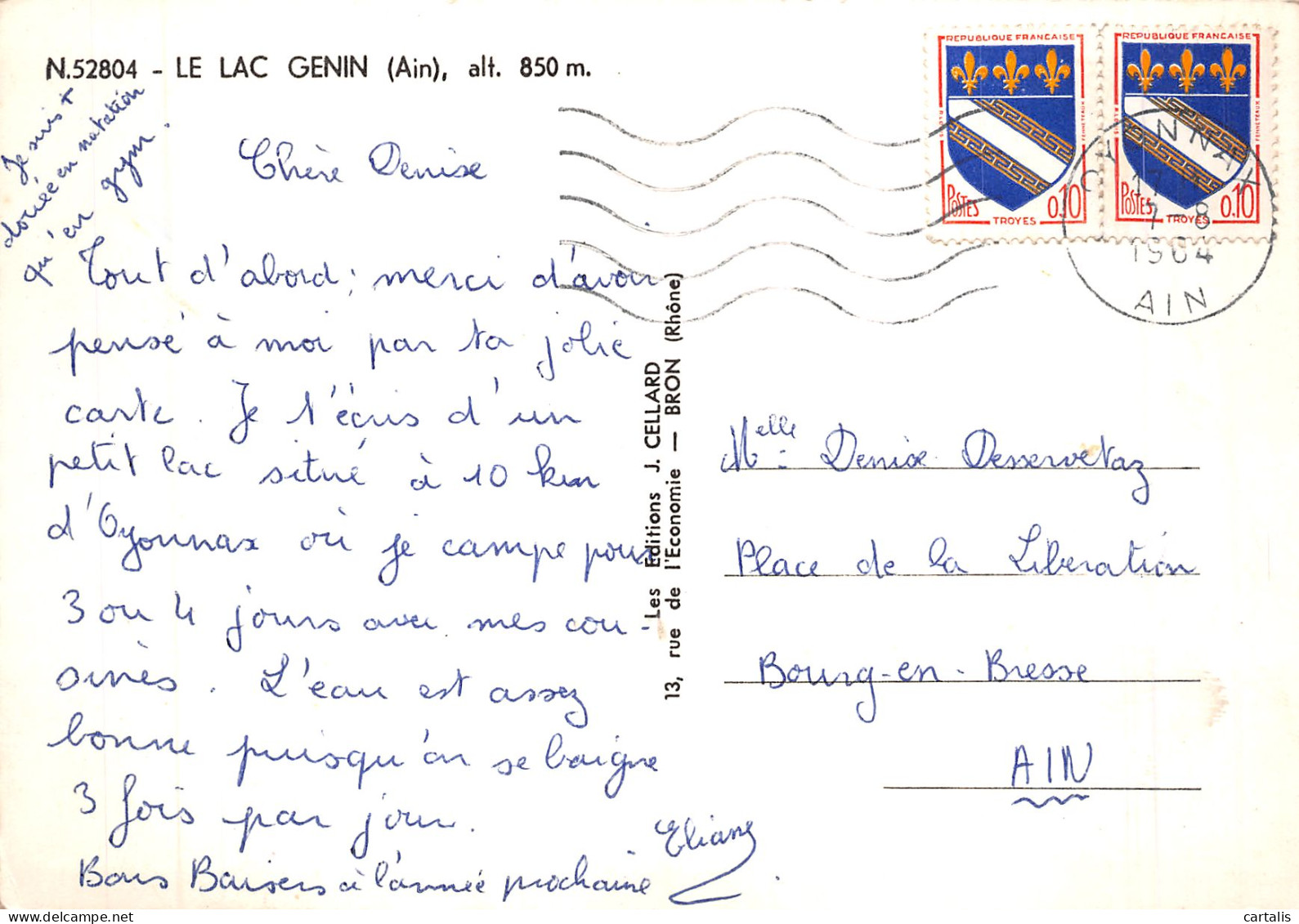 01-LE LAC GENIN-N° 4381-C/0143 - Sin Clasificación