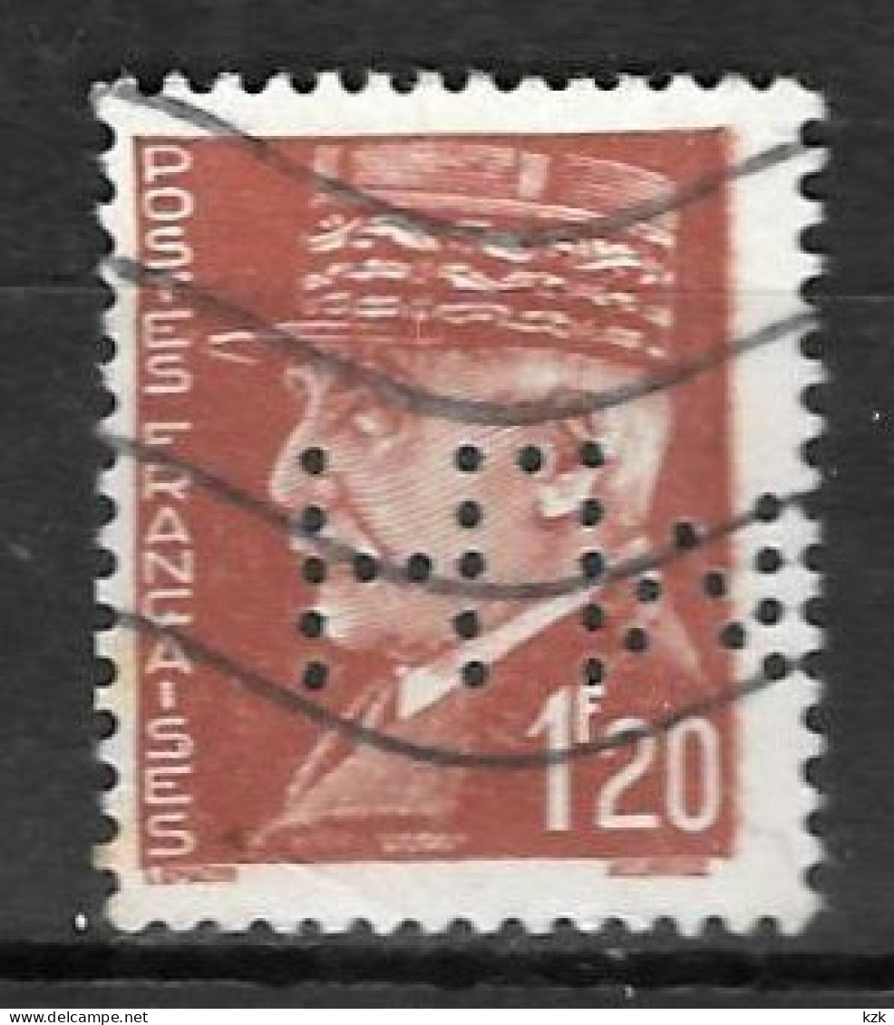 932	N°	515	Perforé	-	HM 53	-	MESSAGERIE HACHETTE - Used Stamps