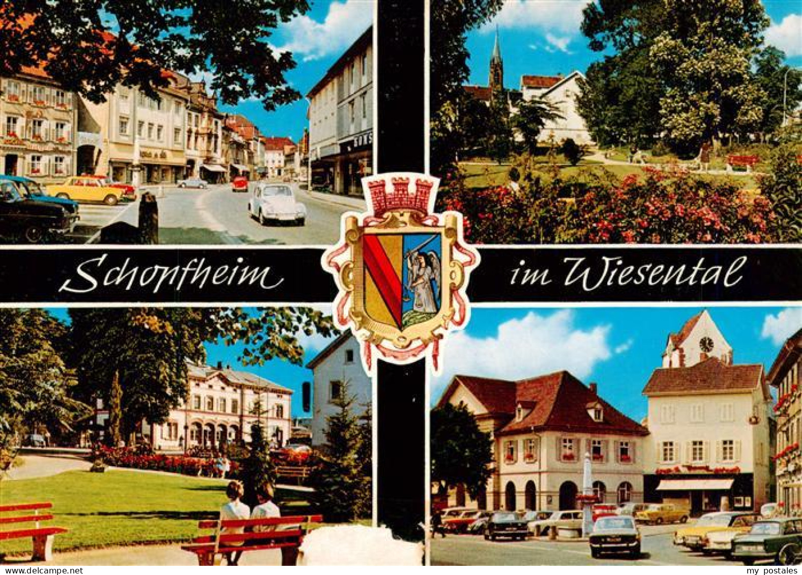 73928338 Schopfheim Ortspartie Park Marktplatz - Schopfheim