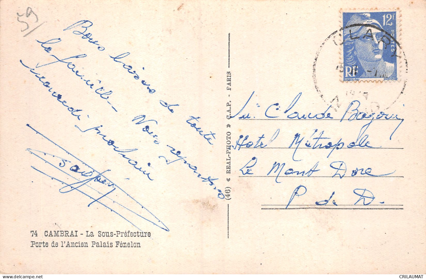 59-CAMBRAI-N°T5065-A/0097 - Cambrai