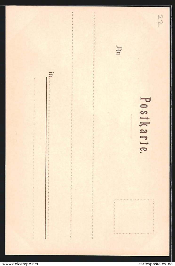 Künstler-Lithographie P. Schmohl: Nürnberg, Eingang Zur Burg  - Schmohl, P.