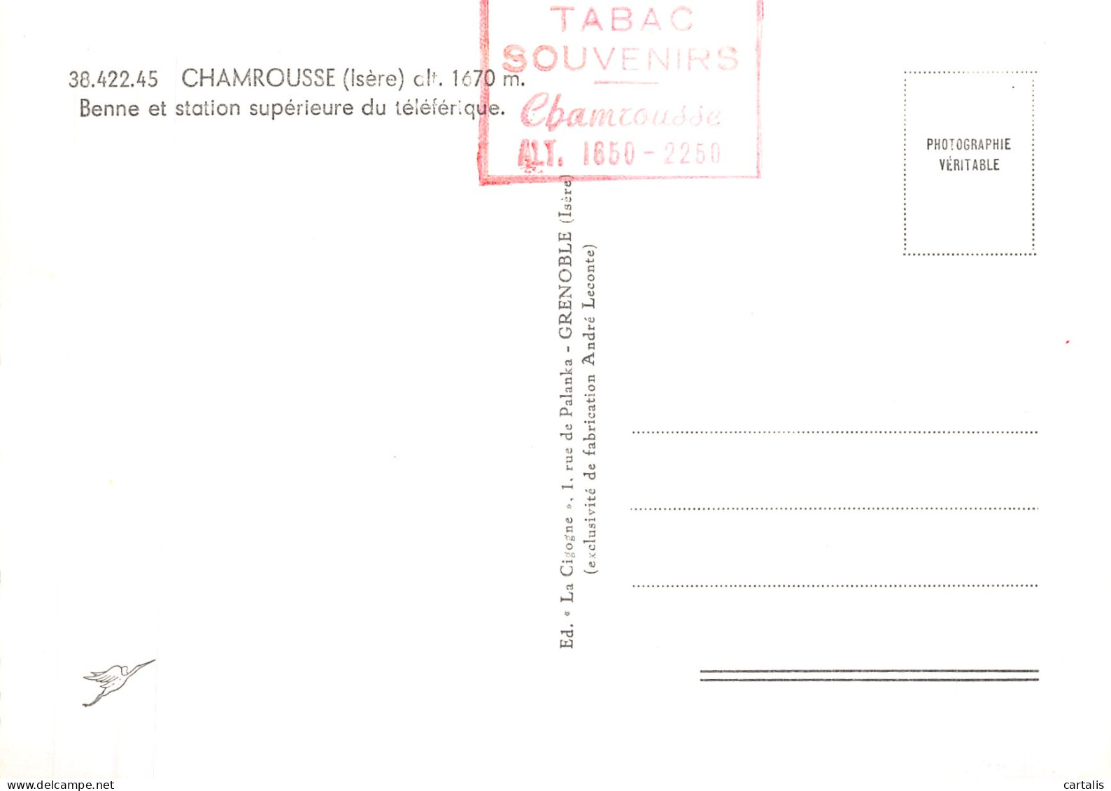 38-CHAMROUSSE-N° 4381-D/0351 - Chamrousse