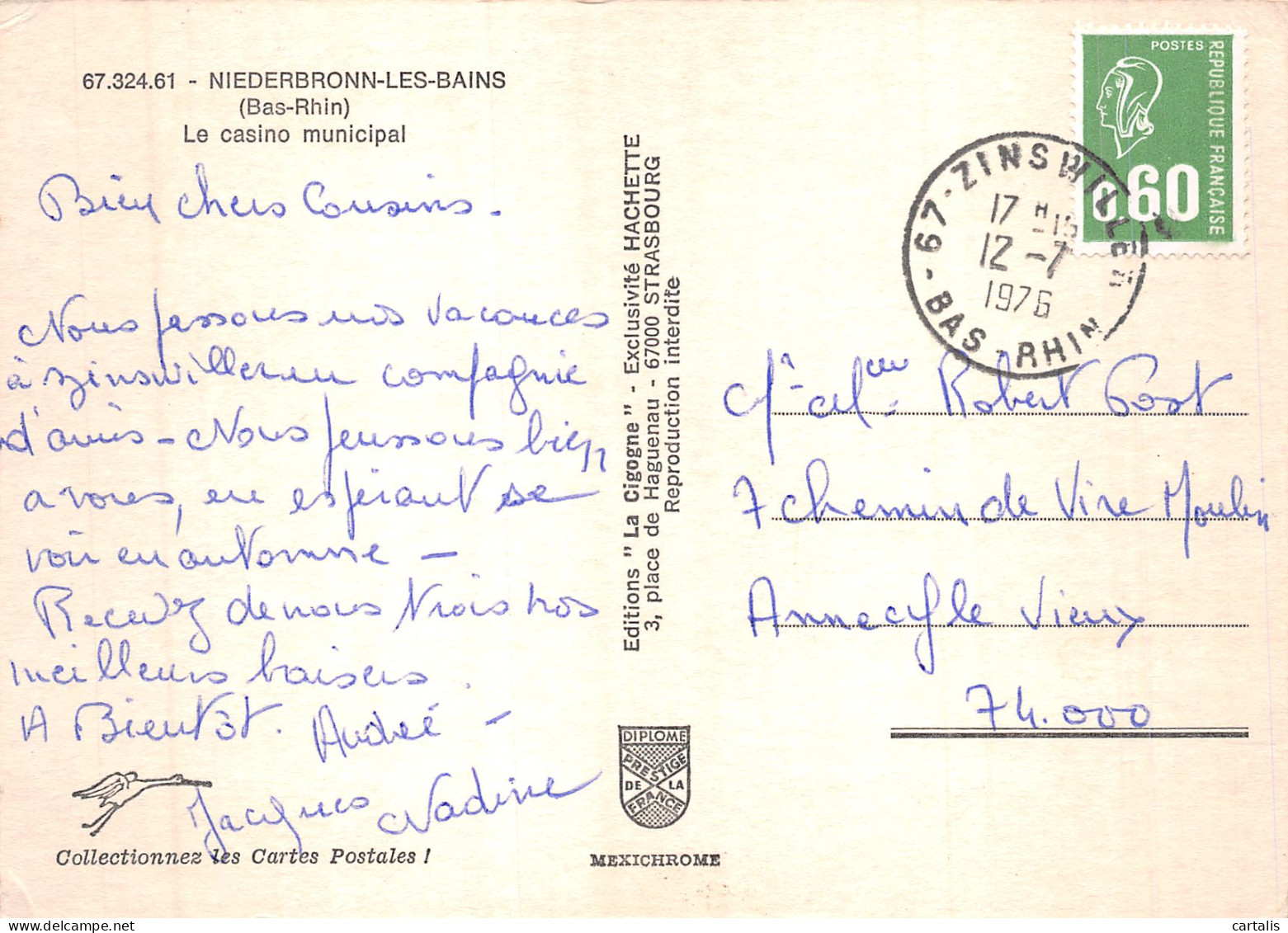 67-NIERDERBRONN LES BAINS-N° 4381-D/0261 - Niederbronn Les Bains