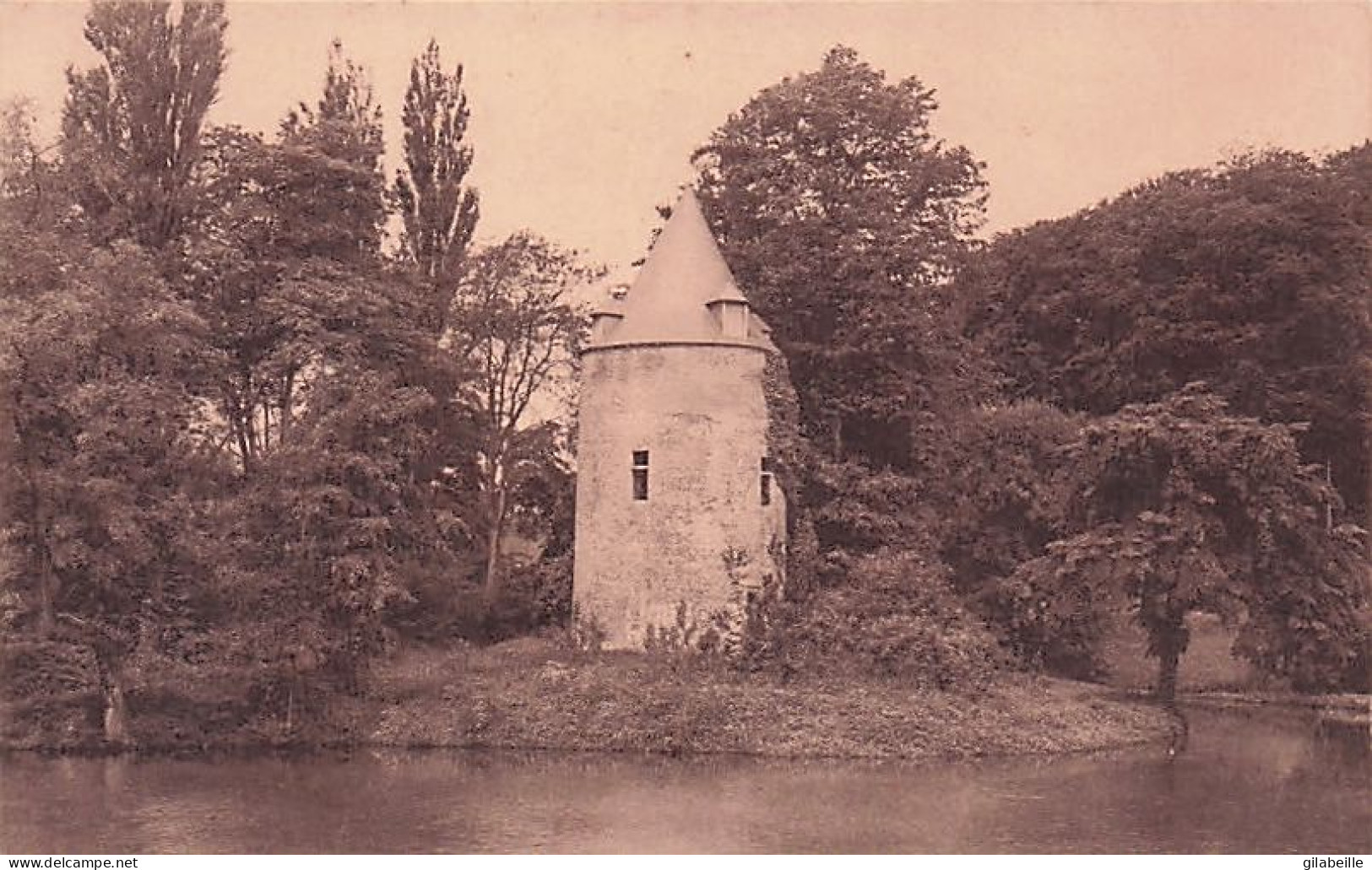 DILBEEK - La Tour Sur L'ile Du Parc Ste Alène - Dilbeek