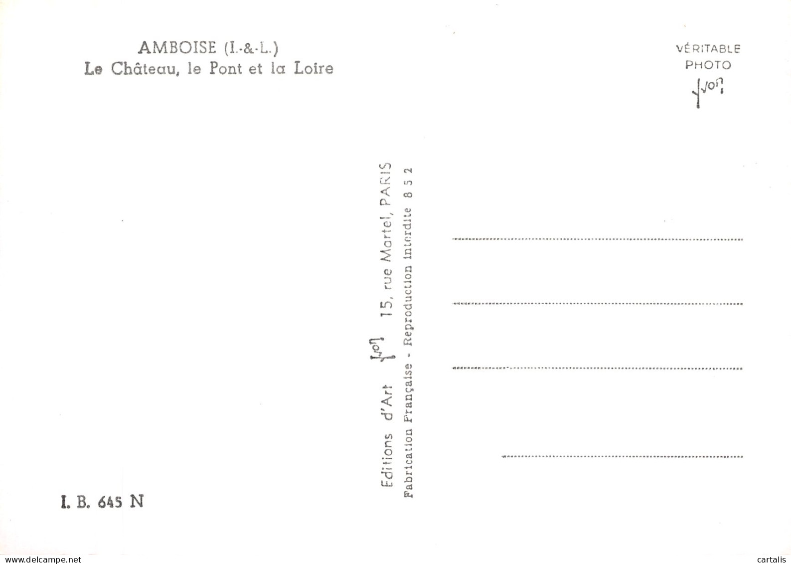 37-AMBOISE LE CHATEAU-N° 4382-B/0019 - Amboise