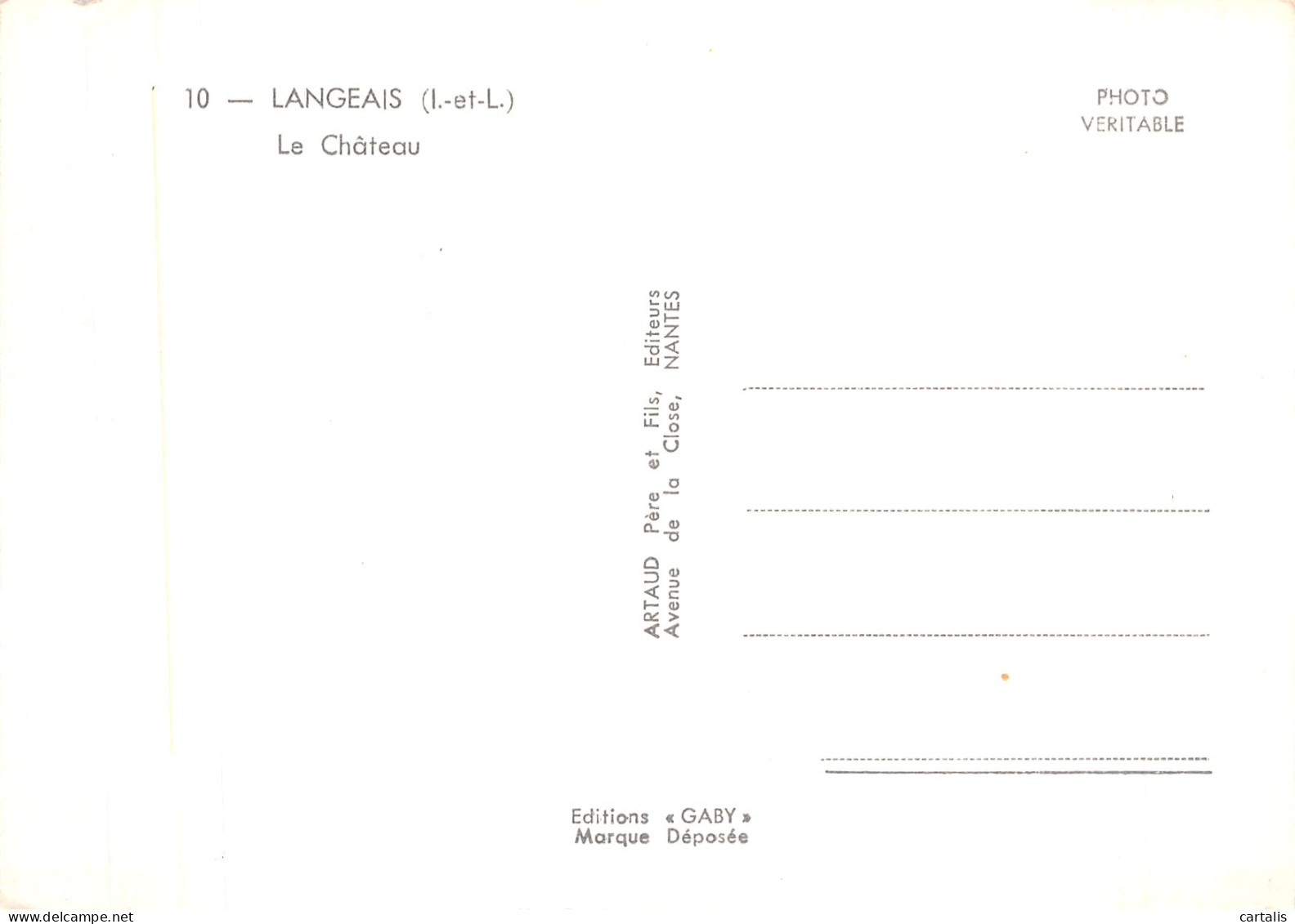 37-LANGEAIS LE CHATEAU-N° 4382-A/0395 - Langeais