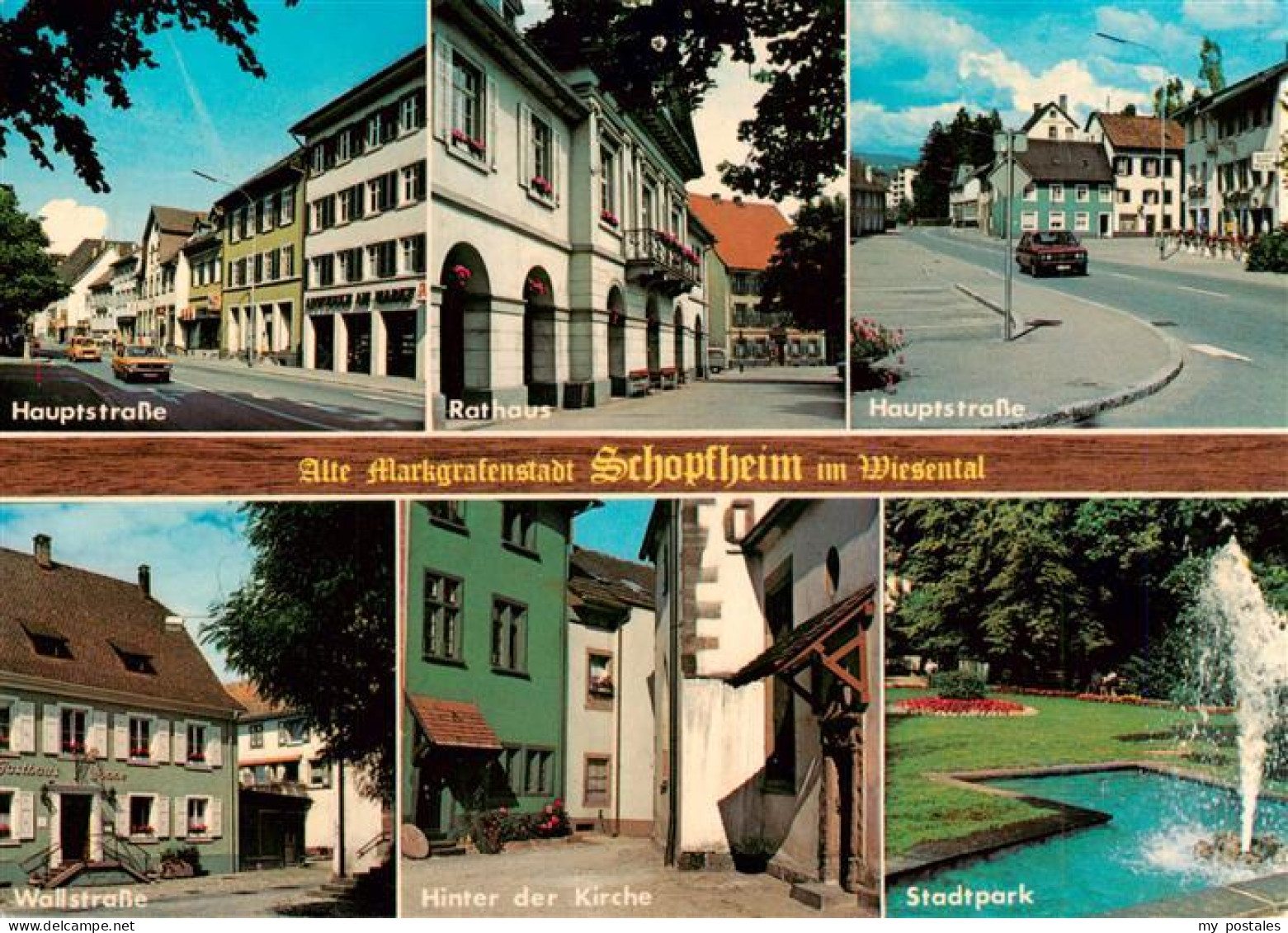 73928260 Schopfheim Hauptstrasse Rathaus Wallstrasse Hinter Der Kirche Stadtpark - Schopfheim