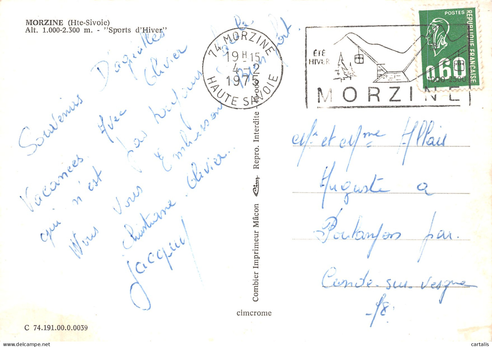 74-MORZINE-N° 4383-A/0275 - Morzine