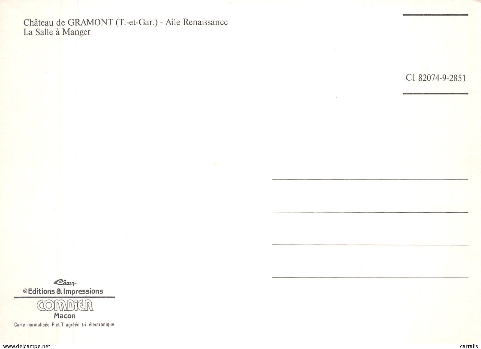 82-GRAMONT LE CHATEAU-N° 4383-A/0263 - Otros & Sin Clasificación