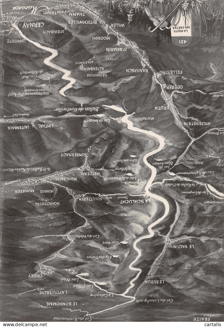 68-LE COL DU BONHOMME ROUTE DES CRETES DE CERNAY-N° 4383-A/0061 - Autres & Non Classés