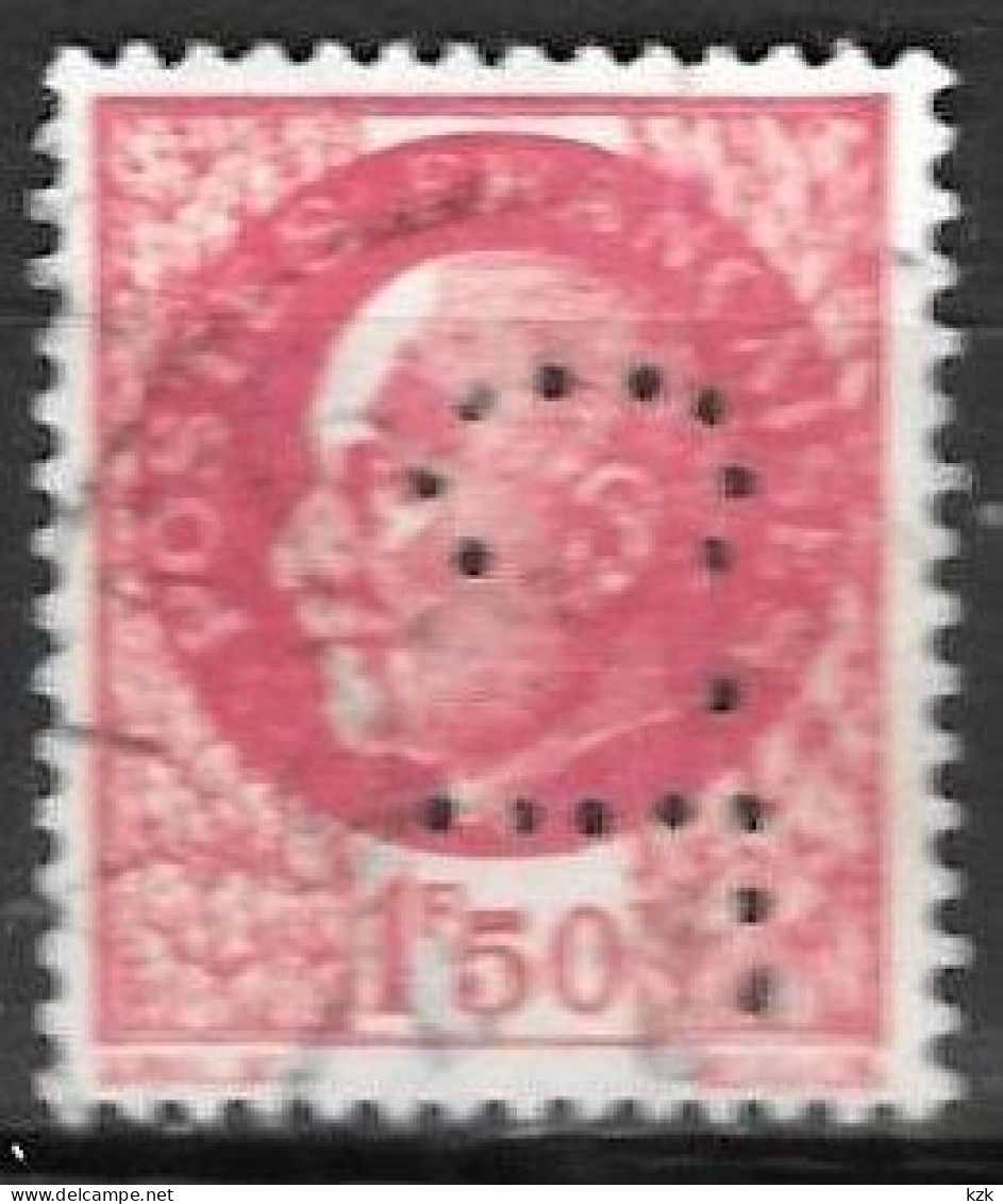 944	N°	516	Perforé	-	CL 230	-	CREDIT LYONNAIS - Used Stamps