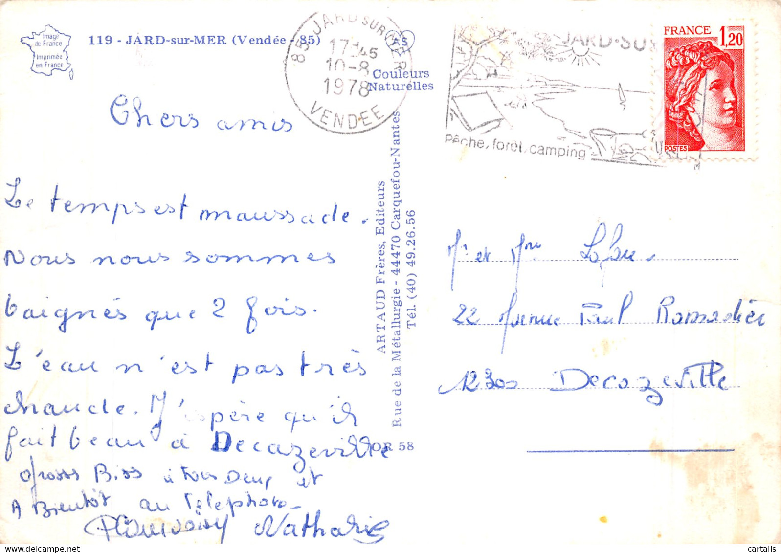 85-JARD SUR MER-N° 4383-D/0029 - Other & Unclassified