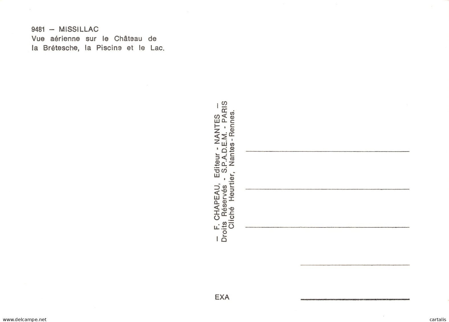 44-MISSILLAC LE CHATEAU DE LA BRETESCHE-N° 4383-B/0099 - Missillac