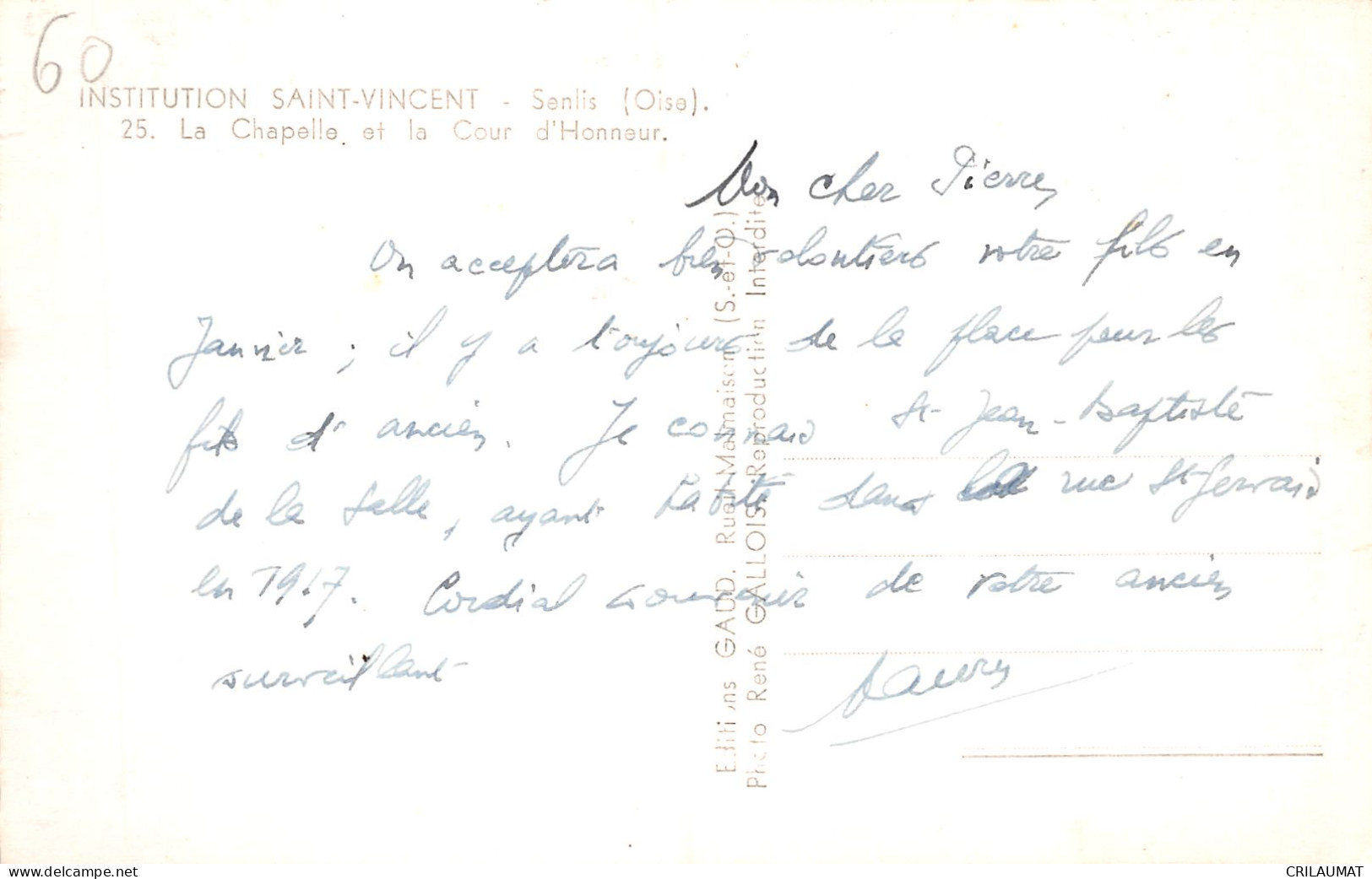 60-SENLIS-N°T5066-E/0129 - Senlis