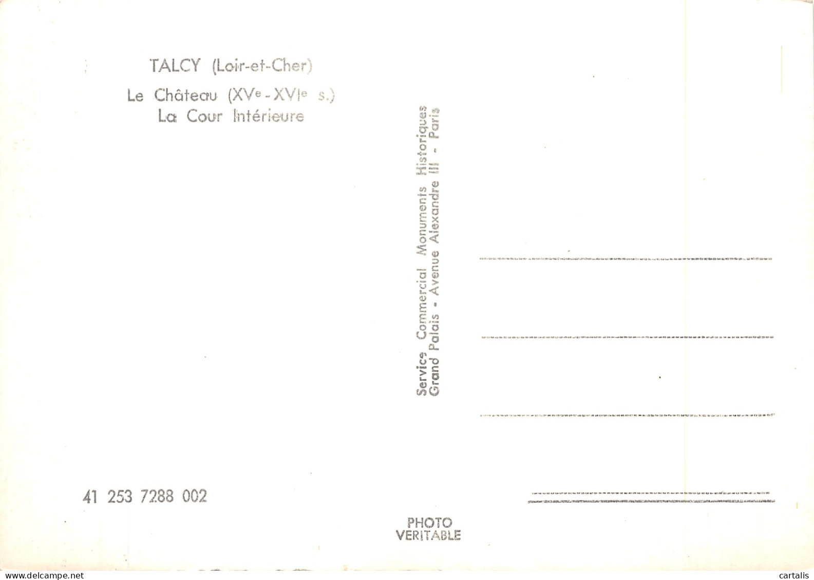 41-TALCY LE CHATEAU-N° 4384-A/0285 - Sonstige & Ohne Zuordnung