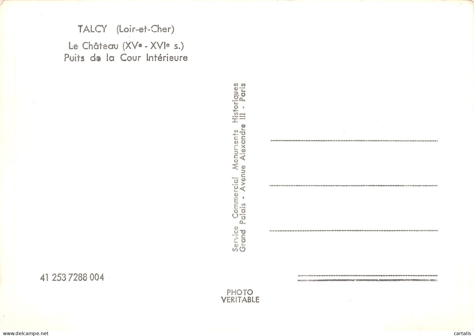 41-TALCY LE CHATEAU-N° 4384-A/0287 - Sonstige & Ohne Zuordnung