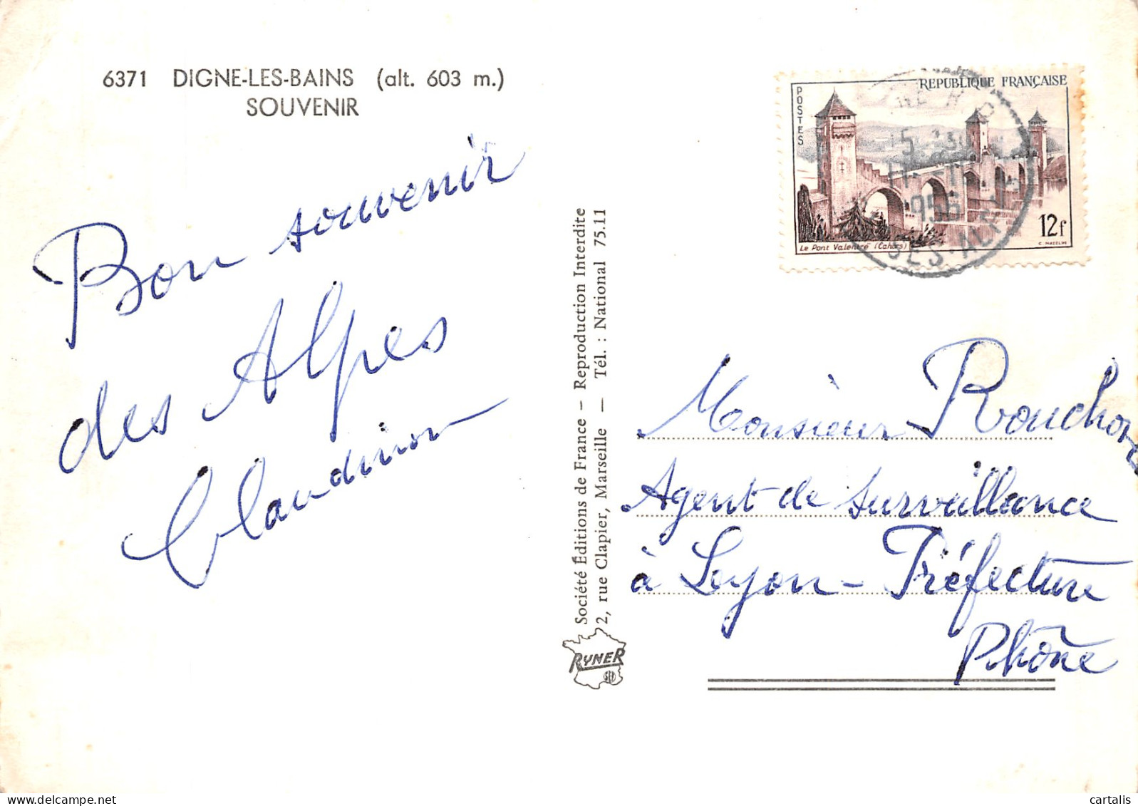 04-DIGNE LES BAINS-N° 4384-D/0379 - Digne