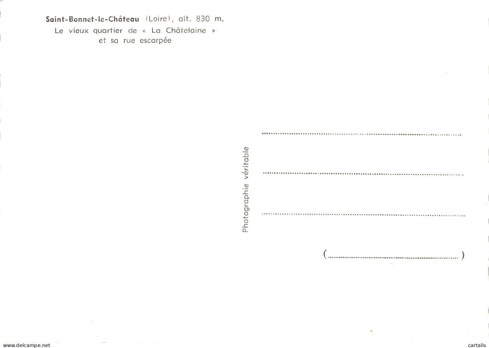 45-SAINT BONNET LE CHATEAU-N° 4384-C/0089 - Autres & Non Classés