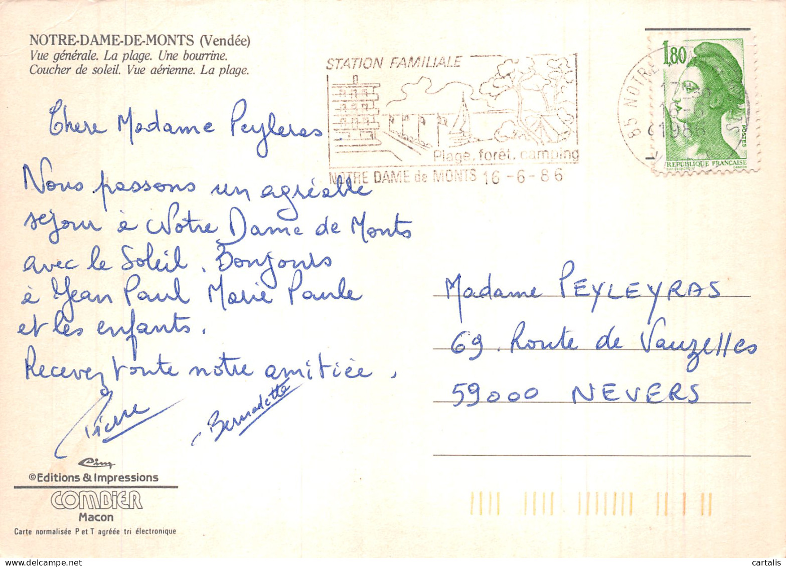 85-NOTRE DAME DE MONTS-N° 4384-C/0003 - Other & Unclassified