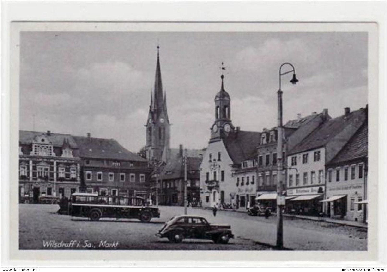 39029205 - Wilsdruff Mit Markt Gelaufen Von 1943 Kleiner Knick Unten Rechts, Sonst Gut Erhalten. - Bannewitz