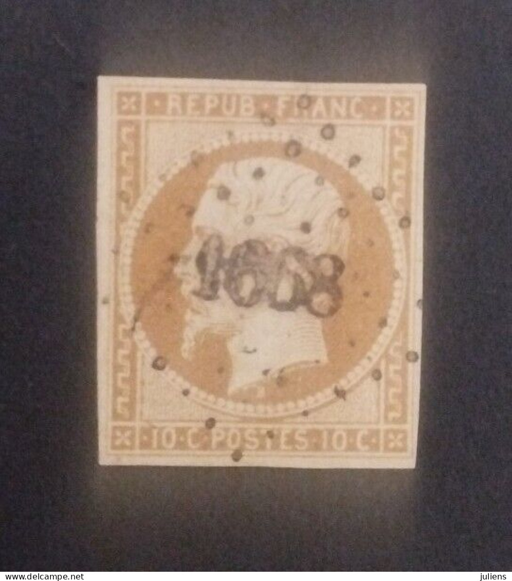 TIMBRE FRANCE NAPOLEON PRINCE N 9 SIGNE COTE +900€ #278 - 1852 Luigi-Napoleone