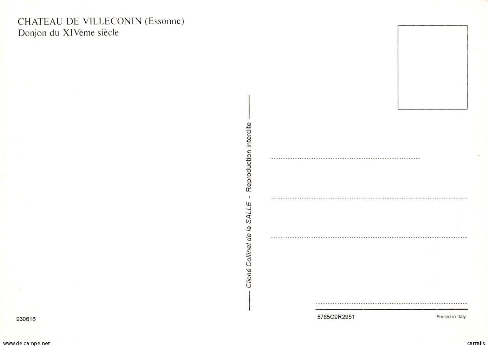 91-CHATEAU DE VILLECONIN-N° 4385-A/0275 - Autres & Non Classés