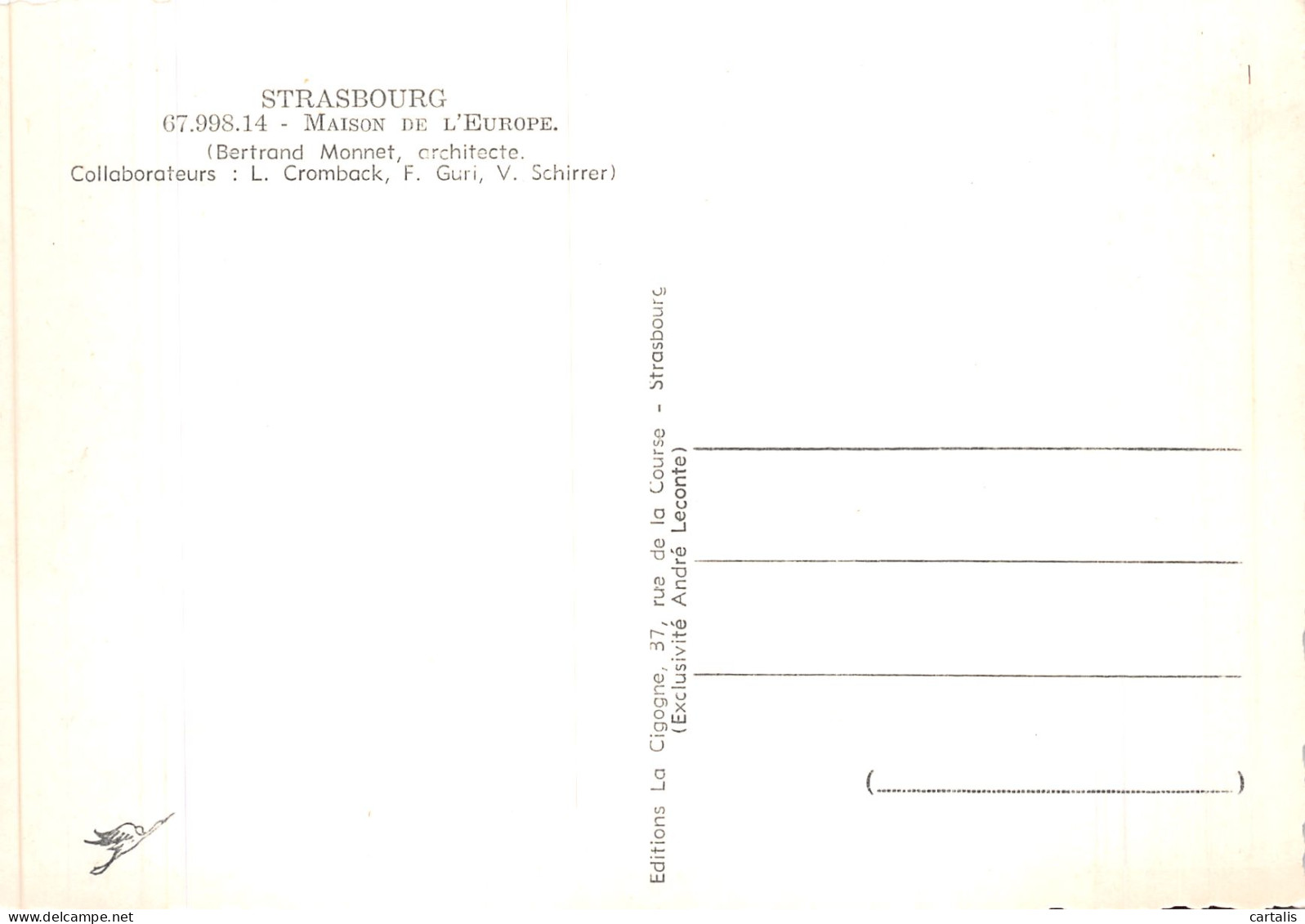 67-STRASBOURG-N° 4385-C/0109 - Strasbourg