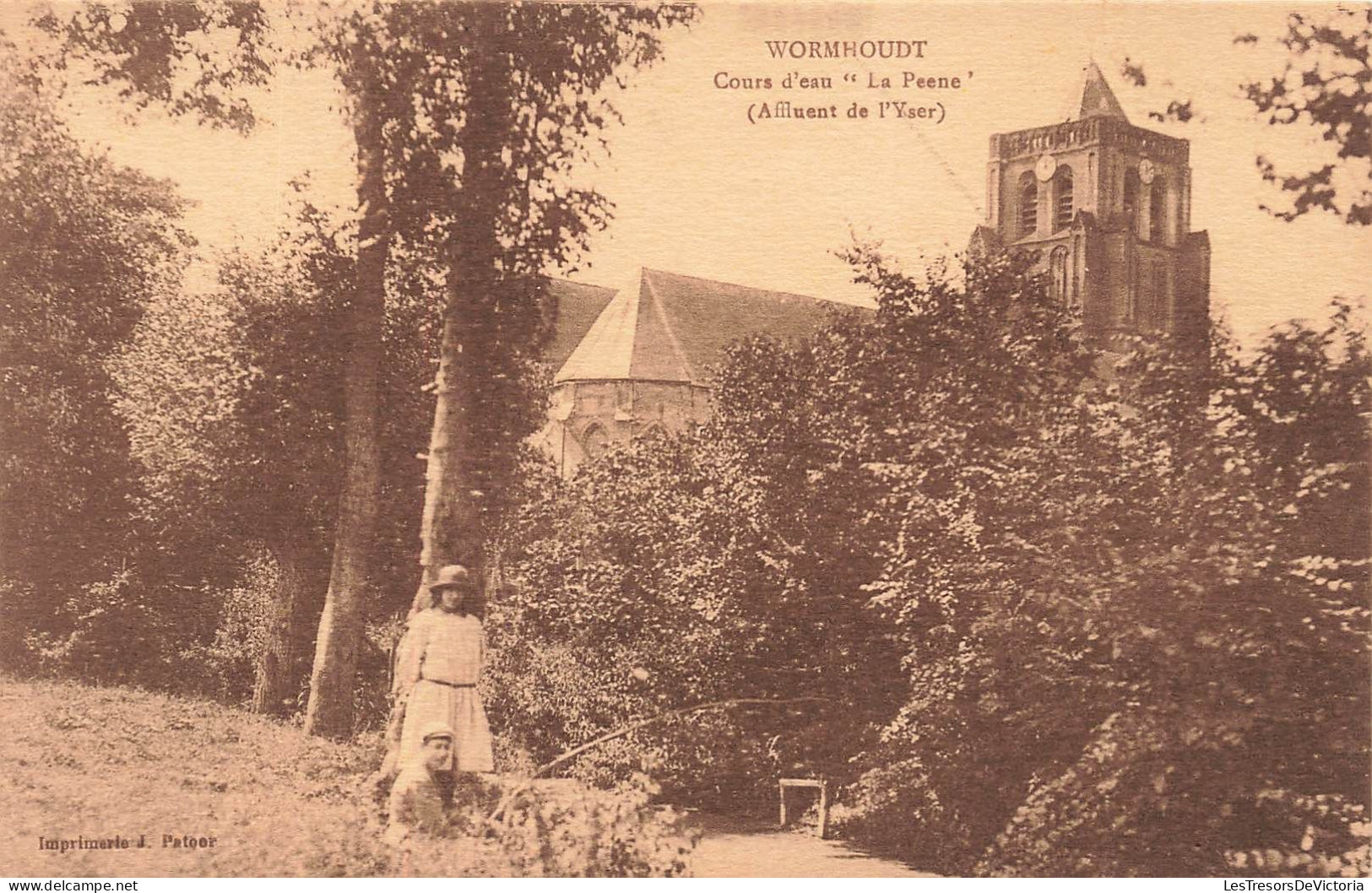 FRANCE - Wormhoudt - Cours D'eau "La Peene" - Affluent De L'Yser - Carte Postale Ancienne - Wormhout