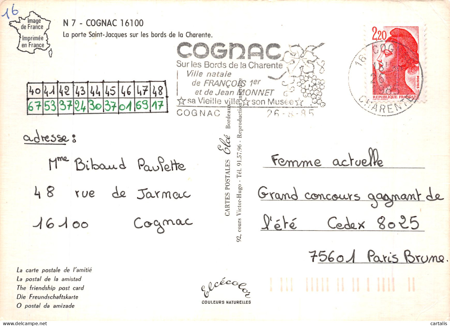 16-COGNAC-N° 4386-B/0149 - Cognac