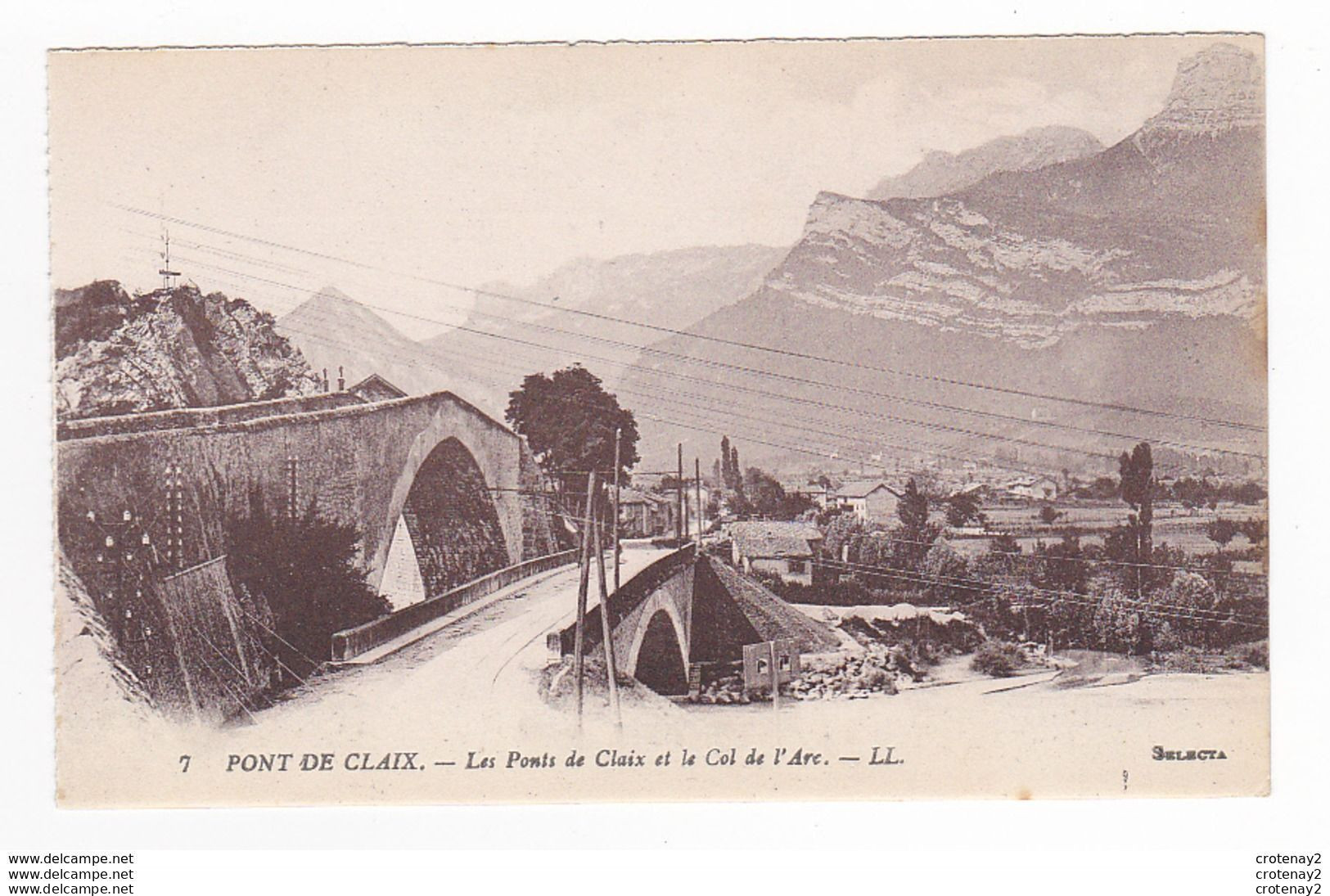 38 PONT DE CLAIX Vers Grenoble N°7 Les Ponts Et Le Col De L'Arc VOIR DOS - Grenoble