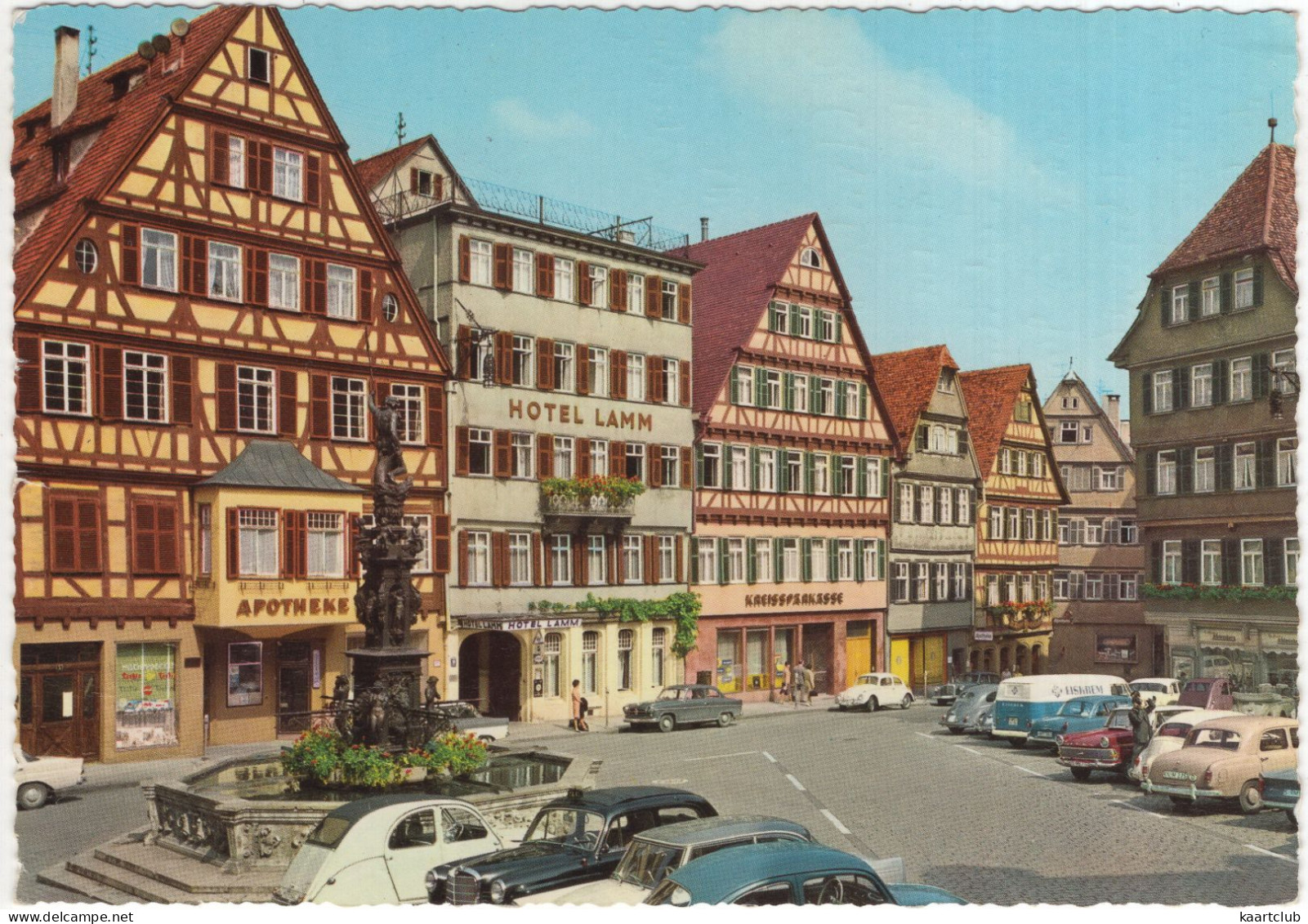 Tübingen: CITROËN 2CV, MERCEDES 180, OPEL REKORD P2, VW 1200 KÄFER, 1500 T3, T-BUS, BORGWARD ISABELLA  (Deutschland) - Turismo