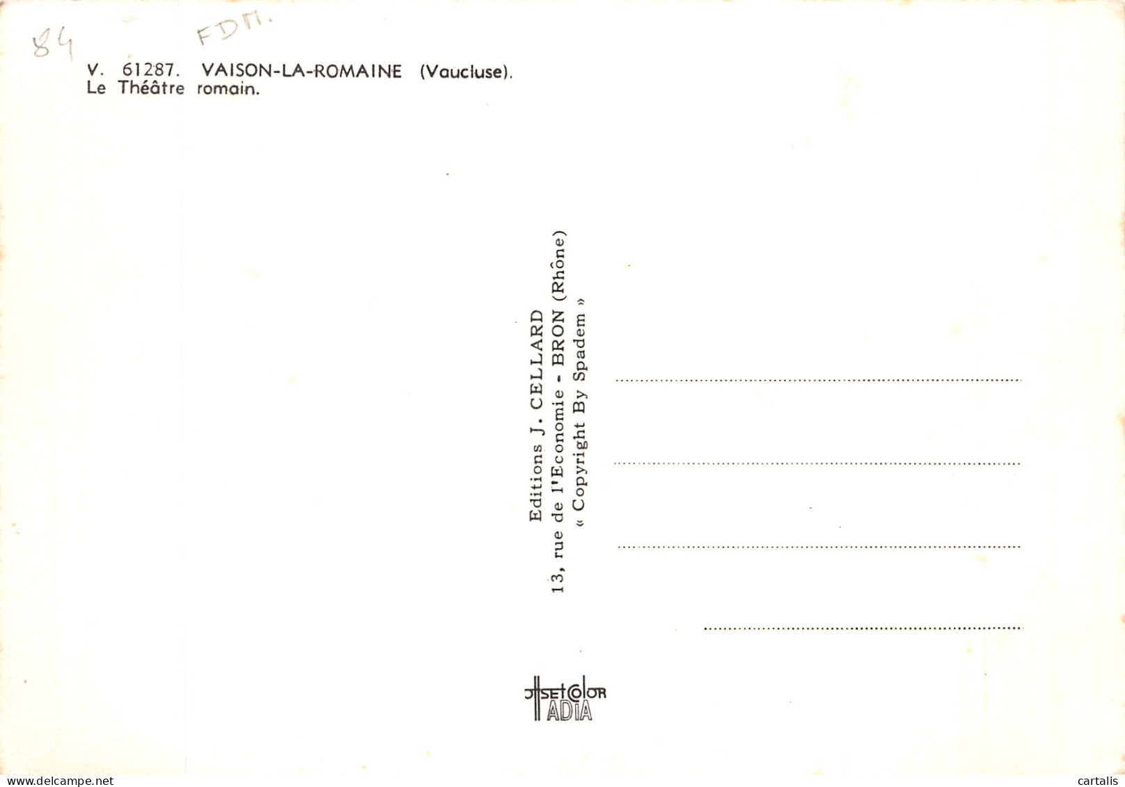 84-VAISON LA ROMAINE-N° 4386-C/0077 - Vaison La Romaine