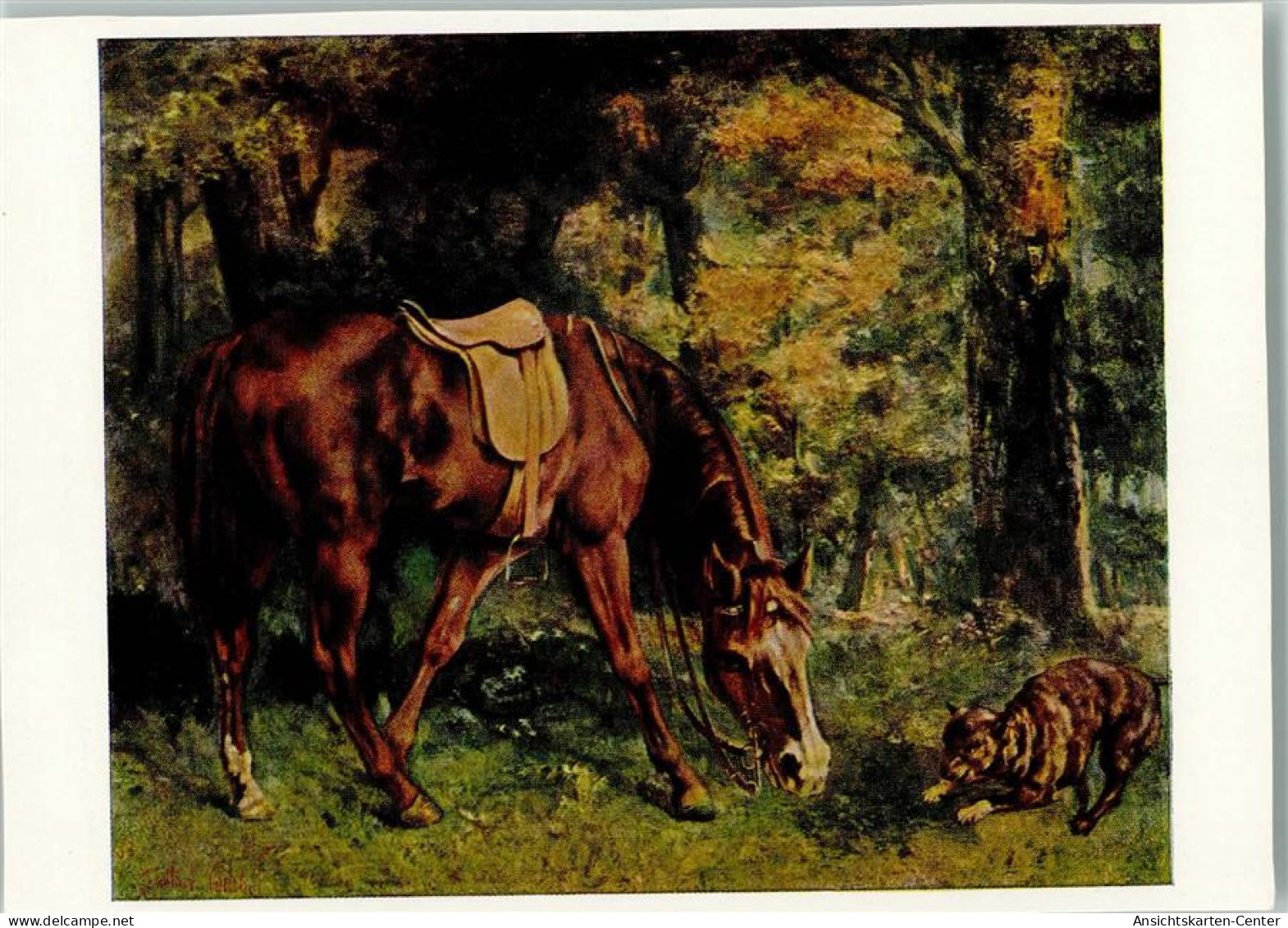 11030305 - Pferde Gemaelde Von Courbet - - Cavalli