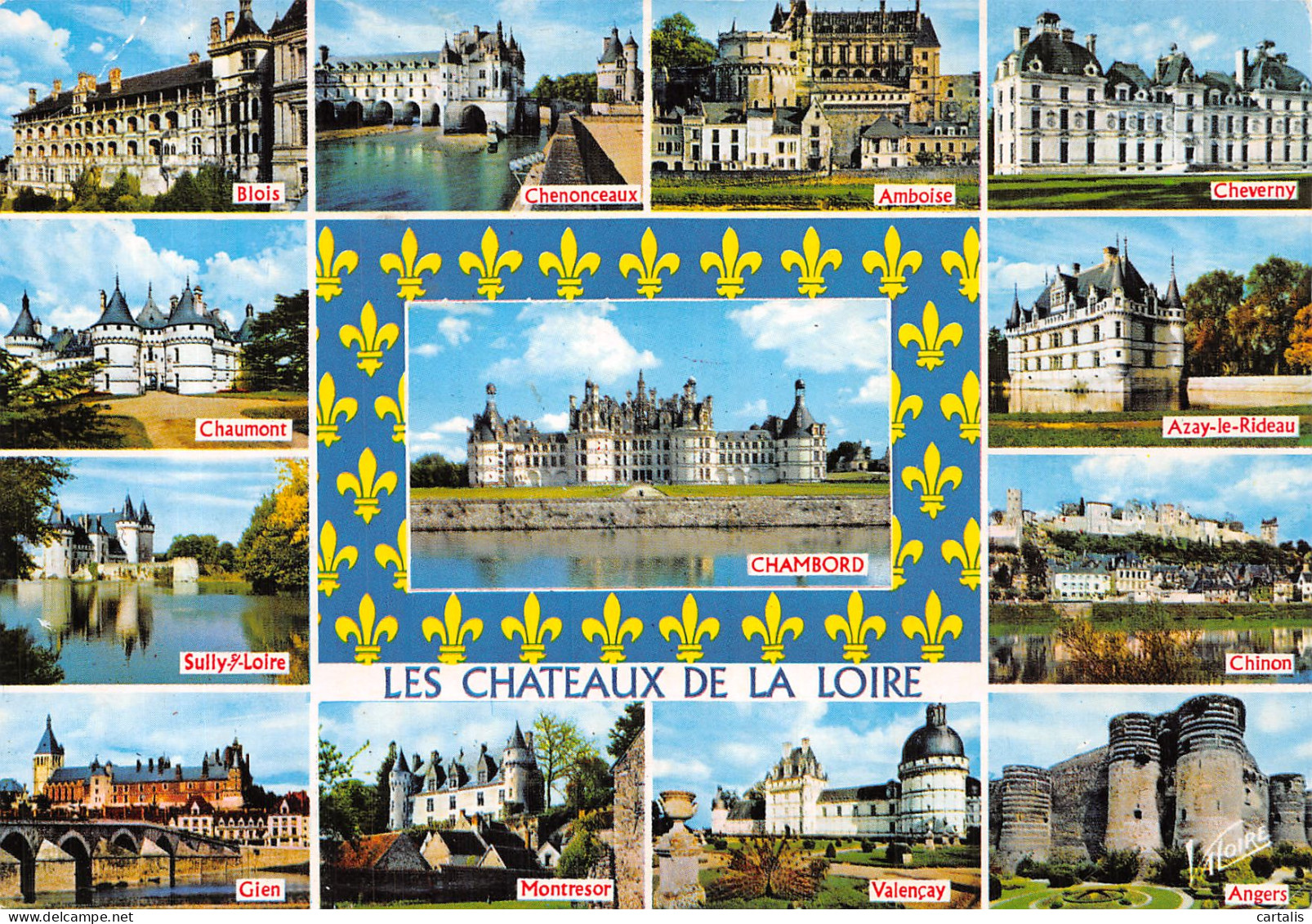 41-LES CHATEAUX DE LA LOIRE MULTIVUES-N° 4387-C/0273 - Sonstige & Ohne Zuordnung