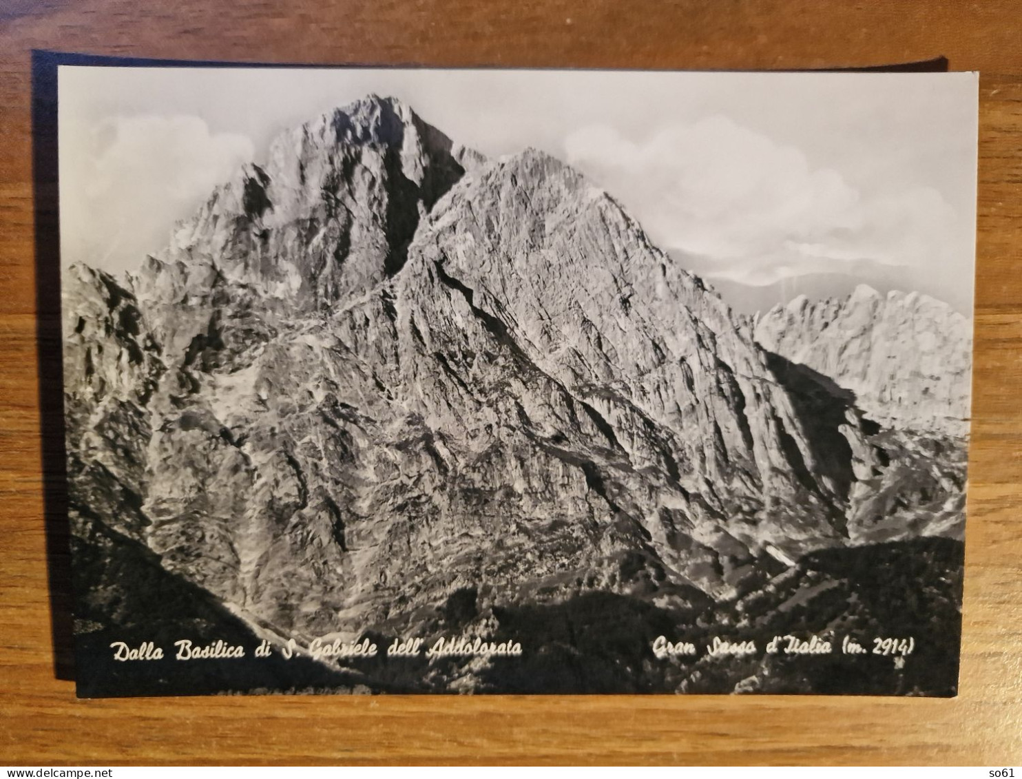 19291. Cartolina Gran Sasso D'Italia Dalla Basilica Di S. Gabriele Dell 'Addolorata FG NV - L'Aquila