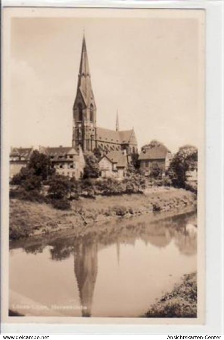 39064205 - Luenen - Lippe Mit Marienkirche Ungelaufen  Leichter Bug Oben Rechts Und Unten Links, Sonst Gut Erhalten - Unna