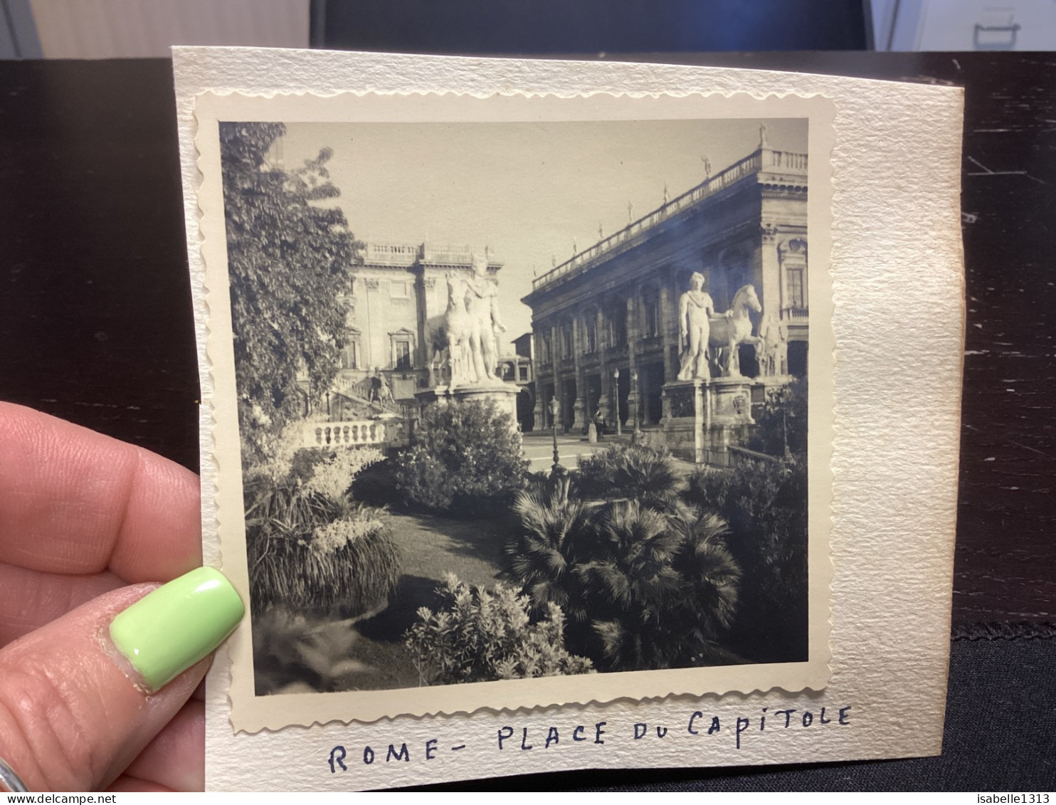 Photo Snapshot 1930 40 ITALIE ROME Place Du Capitole - Places