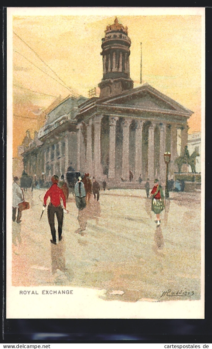 Artist's Lithography Henri Cassiers: Glasgow, Royal Exchange  - Andere & Zonder Classificatie