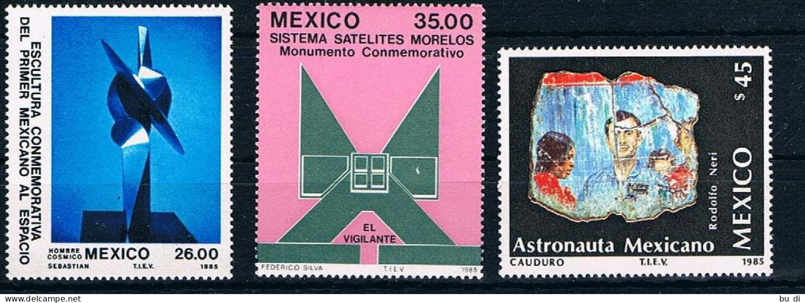 Mexiko Michel 1933 - 1935 - Start Des Satelliten &bdquo;Morelos I&ldquo; - Raumfahrt, Astronaut, Gemälde, Skulptur - Mexiko