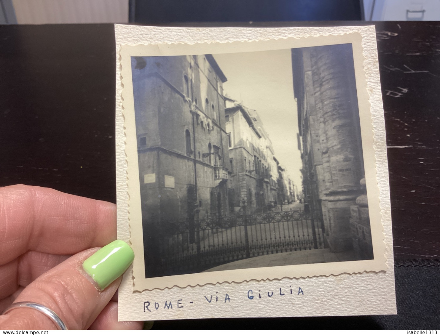 Photo Snapshot 1930 40 ITALIE ROME Villa Via Giulia - Lugares